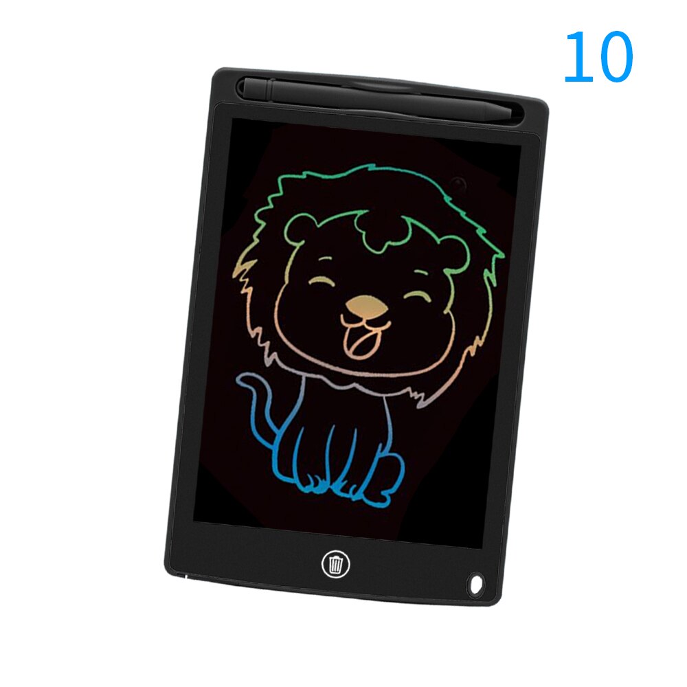 TISHRIC Drawing Tablet Digital Lcd Writing Tablet KIds Graphics Tablet Handwriting Pads Electronic Ultra-thin Graphic Board: 10inch-Black