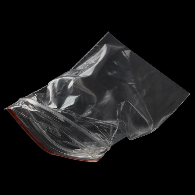 100 kpl pussi pochette läpinäkyvä en muovinen fermeture pussi pochon pression 5 x 7cm