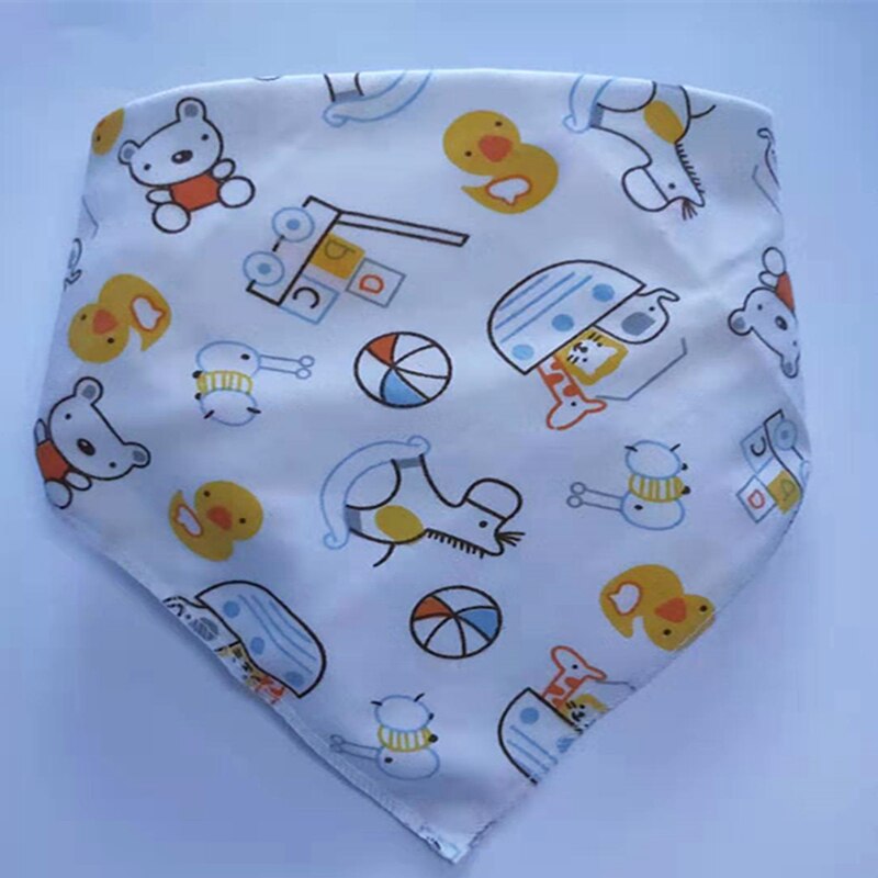 neue Baby Lätzchen Dreieck Doppel Baumwolle Lätzchen Cartoon Print Speichel Handtuch Baby Jungen Mädchen Fütterung Schürze Baumwolle Bandana Lätzchen