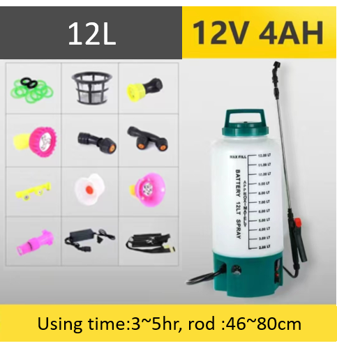 5L 8L 12L Portable Mini Electric Sprayer / Spraying Garden Gardening Watering Tools Spray Atomizer: Red