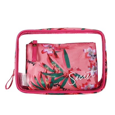 Women Bag Letter Pvc Cosmetic Bag Three-Piece Outdoor Travel Waterproof Wash Bag Transparent Bag