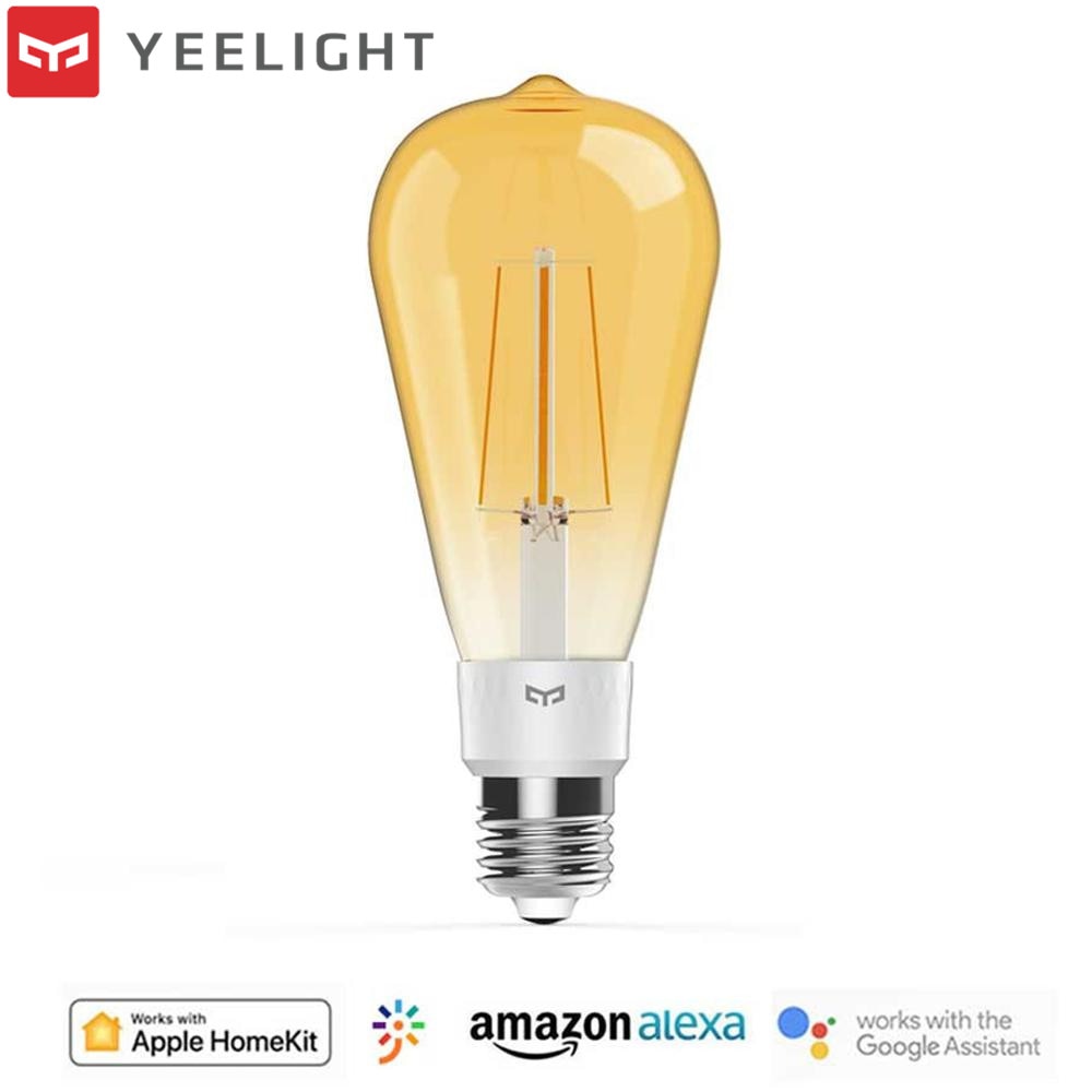 Yeelight 500 Lumen Smart Led Gloeilamp 6W Werk Voor Apple Homekit En Google Assitant 2000K Kleurtemperatuur slimme Lamp