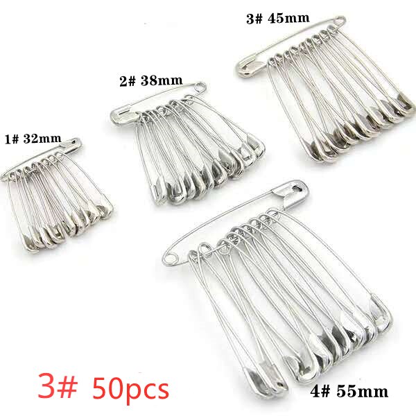 Hoge Veiligheid Pinnen Metalen Bevestiging Gespen Kleine Broches Diy Sjaals Dekens Kleding Naaien Gereedschap Leren Kantoorbenodigdheden: C-50pcs