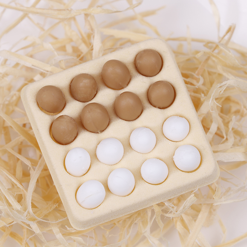 1:12 dukkehus miniature et dusin æg + bakke slik mad legetøj matcher samler møbler legetøj