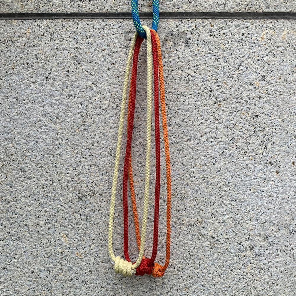 Rock Climbing Rope Prusik Loop Outdoor Mountaineering Safety Protection Accessories 6mm High Tensile Strength Wearable Durable