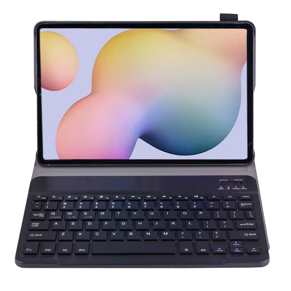 Voor Samsung Galaxy Tab S6 10.5 SM-T860 SM-T865 Wireless Bluetooth Keyboard Case Met Pen Houder Lederen Beschermhoes Tablet Cover