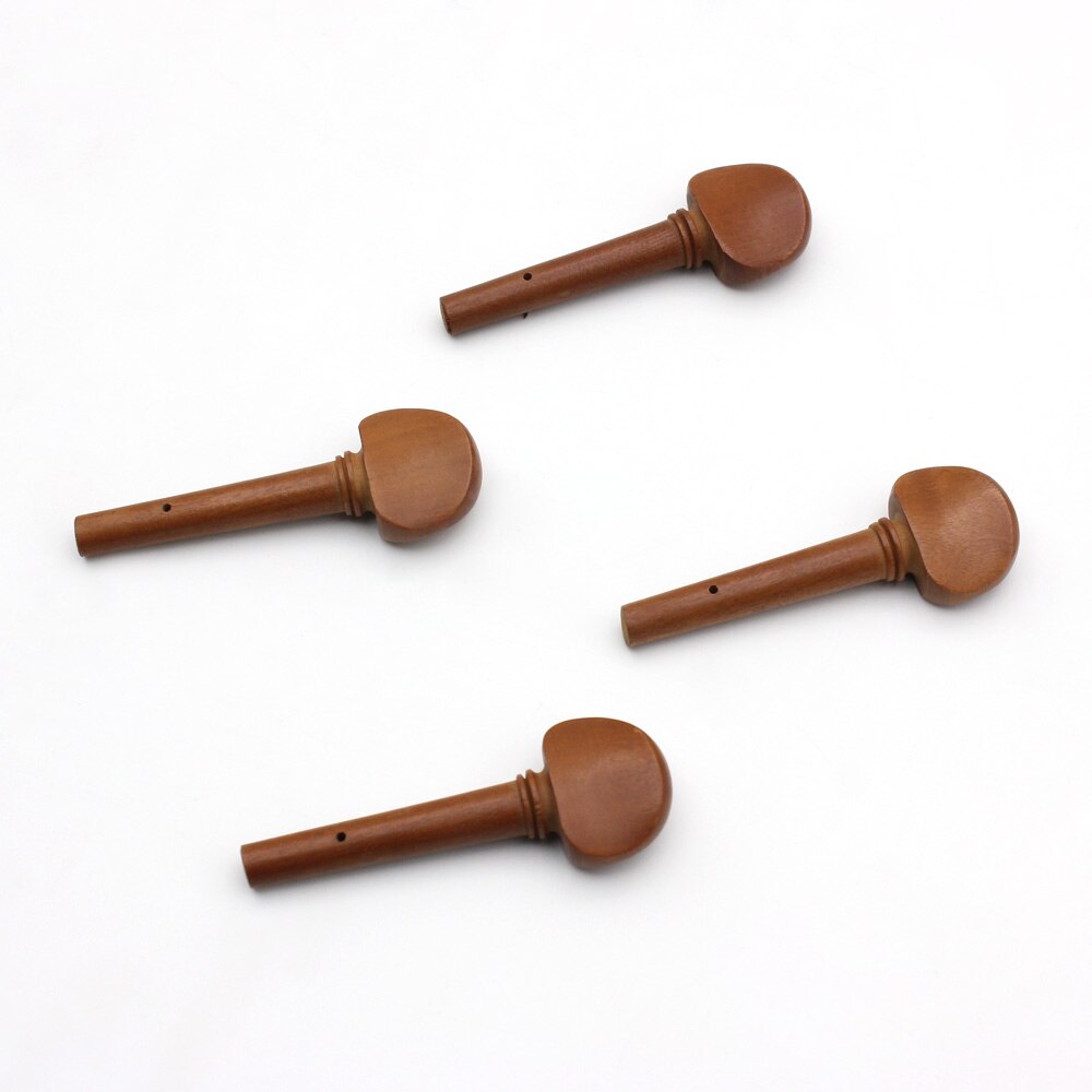 4 stks 4/4 Viool Fiddle Tuning Peg Set Jujube Hout Houten Vervanging voor 4/4 Viool