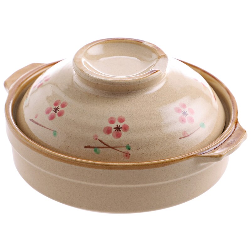 Soup Pot Crock Pot Casserole Ceramic Saucepan Soup Pot High Temperature Resistant Cooking Pan for Gas Stove cooker: A-Random color