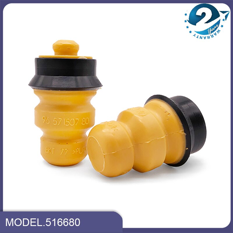 2pcs Rear Axle Suspension Rebound Rubber Buffer Block 516680 For Peugeot 207 301 Rear Shock Absorber Buffer Rubber Block
