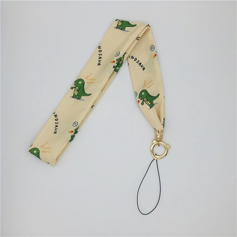 Impressão larga da listra da correia da corrente do pescoço do artigo do chiffon luxuoso para o telefone móvel do gym do cartão da identificação da chave com o grampo do crachá de usb correia diy: Outros