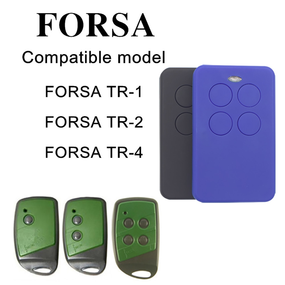 Garagedeur Afstandsbediening Compatibel Forsa TR-1 Forsa TR-2, Forsa TR-4 Zender 433.92Mhz Rolling Code Afstandsbediening Garage