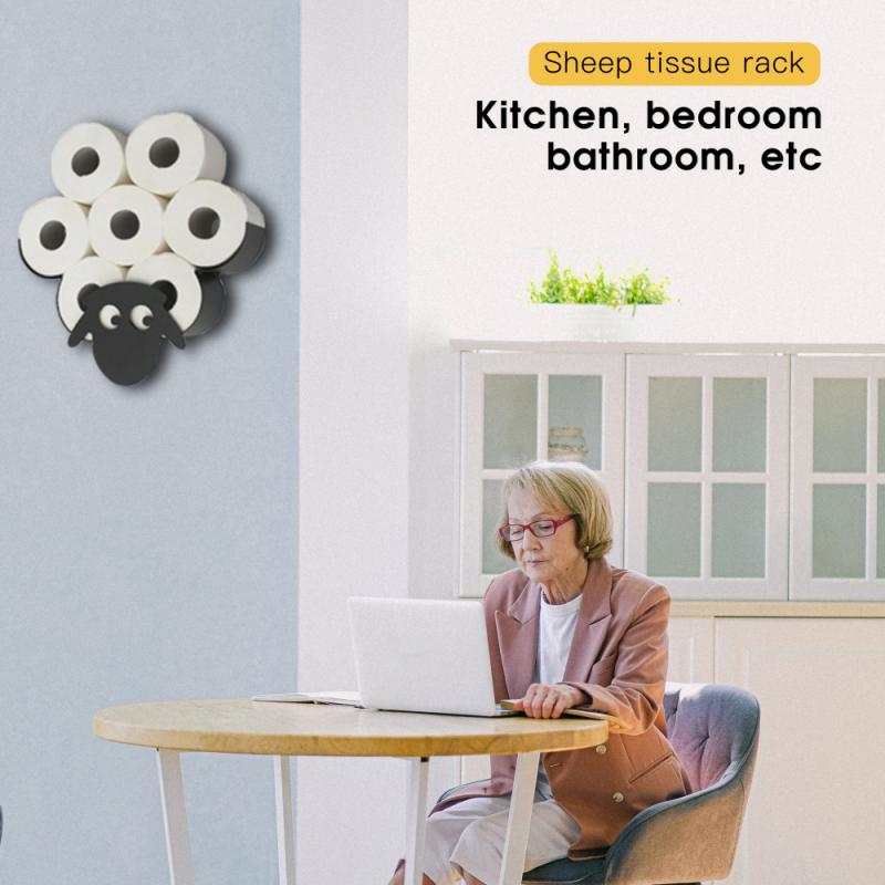 Schafe Gestell Wc Papier Halfter Metall Zauberstab Halterung Papier Rolle Zubehör Küche Schlecht Lagerung Gestelle Regal Veranstalter
