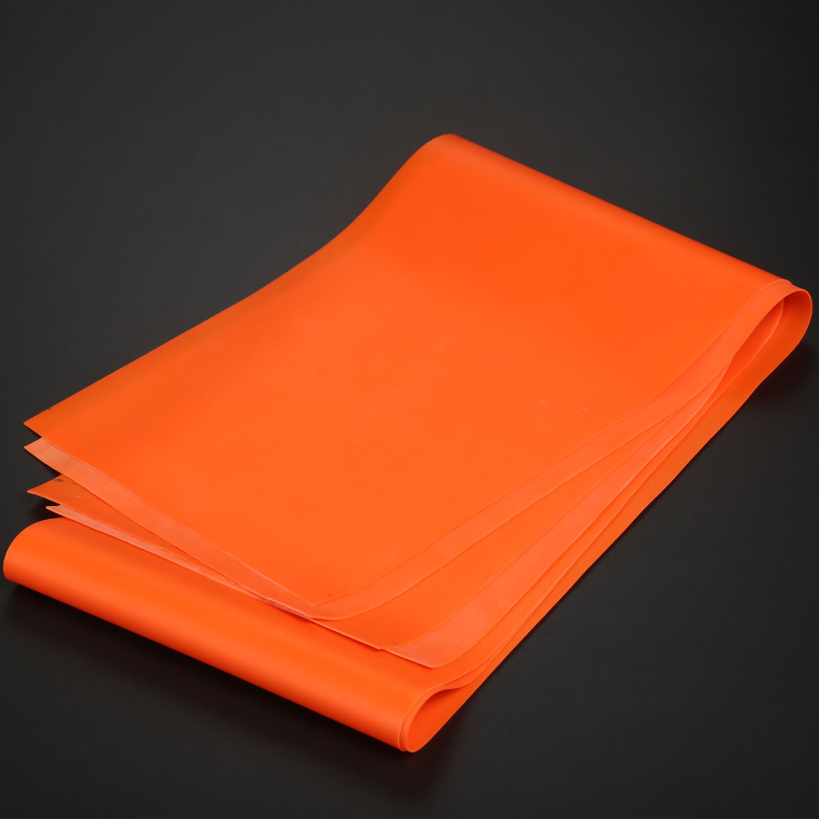Fitness-dehnübungen, pilates, Yoga, widerstandsbänder, flaches elastisches gummiband, zuggürtel 0.65/0.7/0.75/0.8mm 100*15cm stärken: Orange 0.65mm
