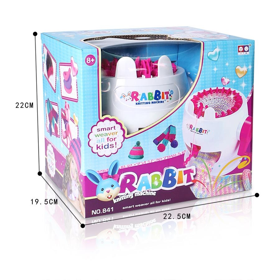 Mini máquina de tejer a mano, telar tejido para niños, juguete artesanal DIY para niñas, bufanda hecha a mano, sombrero, artes y manualidades, juguetes para niños: With original box