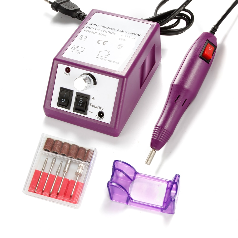 Aparato eléctrico de manicura para pedicura, juego de brocas para uñas, removedor de Gel acrílico para cutículas, 20000 RPM