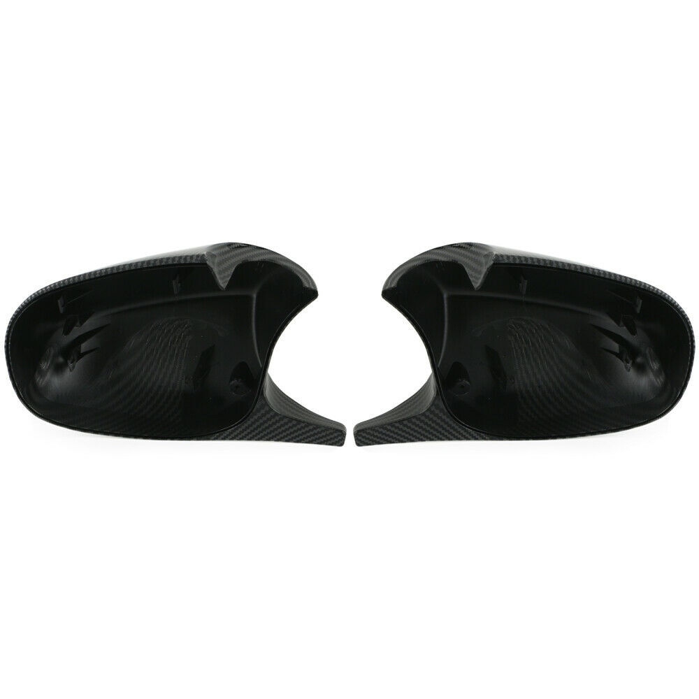 For BMW E90 E91 E92 E93 PRE-LCI Carbon Fiber M3 Style Side Mirror Cover Cap And