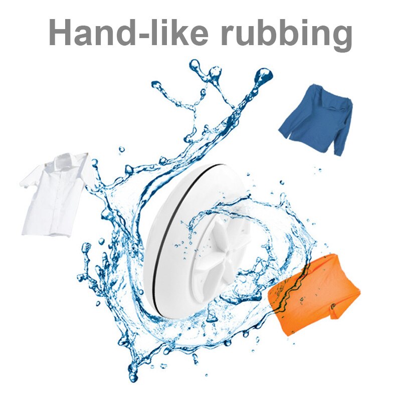 Good Healthy Mini Portable Turbo Washing Machine Laundry Clothes for Home Travel Dormitories