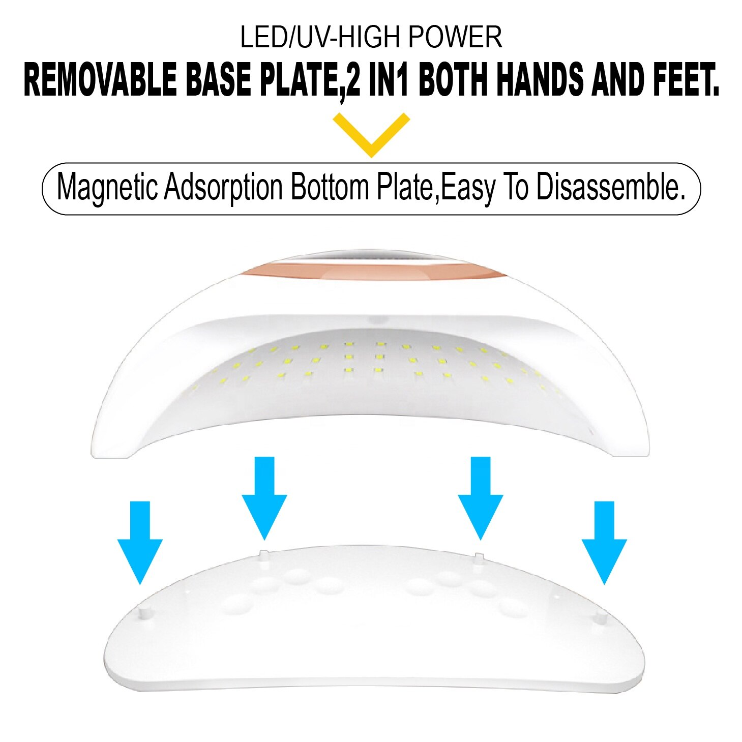Lámpara UV Led de alta potencia de 120W para secador de uñas, barniz de Gel UV con 60 Led, lámpara para uñas, Gel para manicura y Arte para uñas