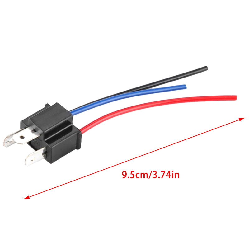 Conector adaptador macho de enchufe de bombilla H4 9003, lámpara antiniebla para faro de coche, adaptador macho, arnés de cableado, conector de faro: Default Title