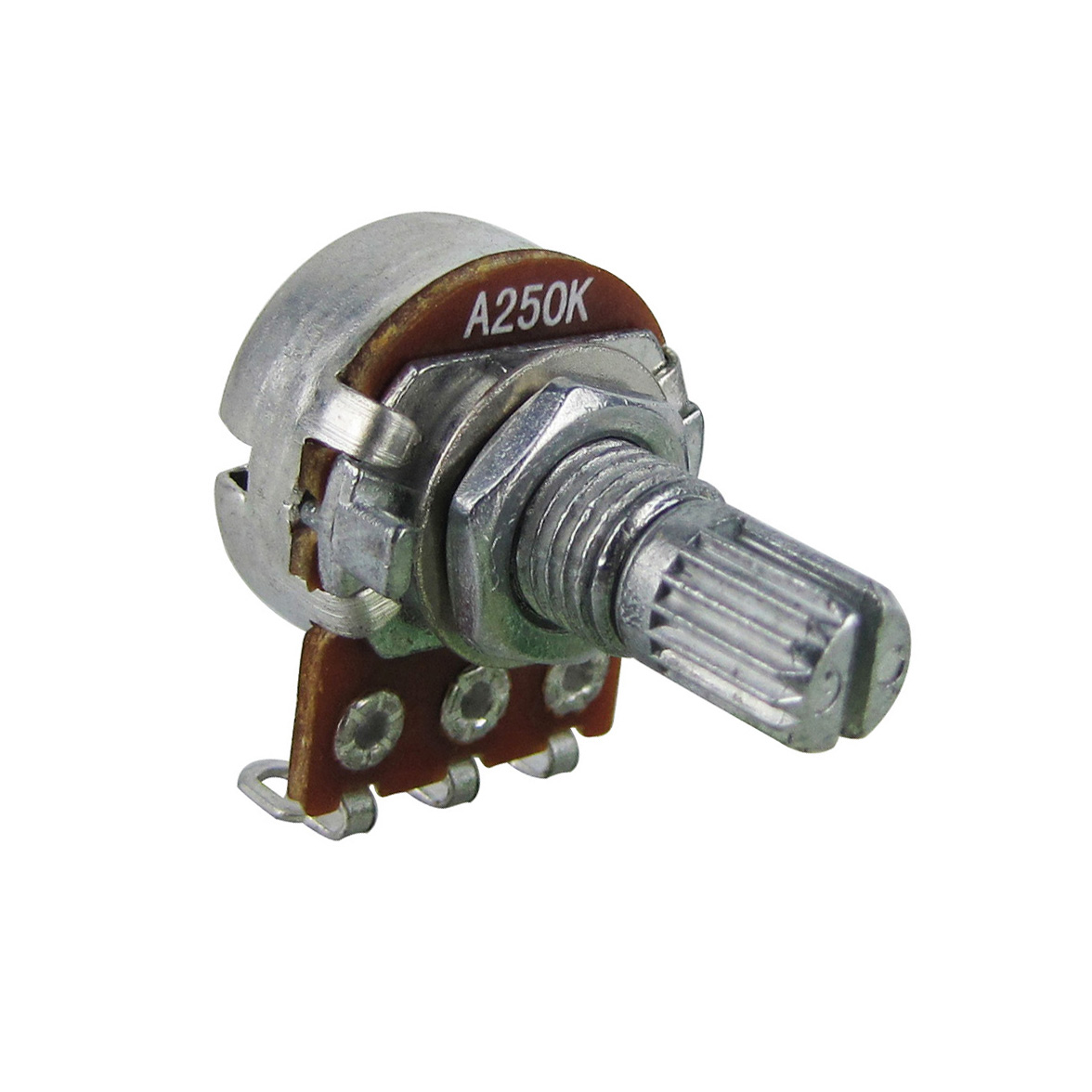 Fleor 8 stück Mini-Potentiometer für e-gitarre und Bass, 250k /500k potis , 18- Keil-gitarrenteile