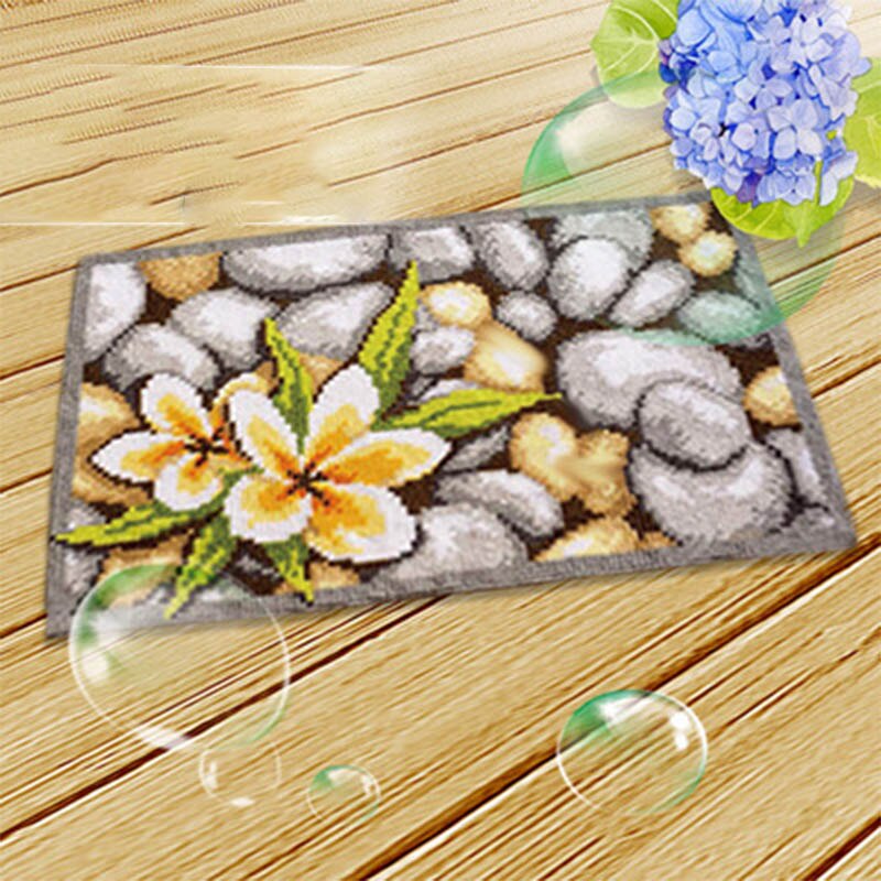 Latch-Hook-Rug Carpet Segment Embroidery Material Package DIY Handcraft Carpet Embroidered Accessories latch-hook-mat Rug Kit