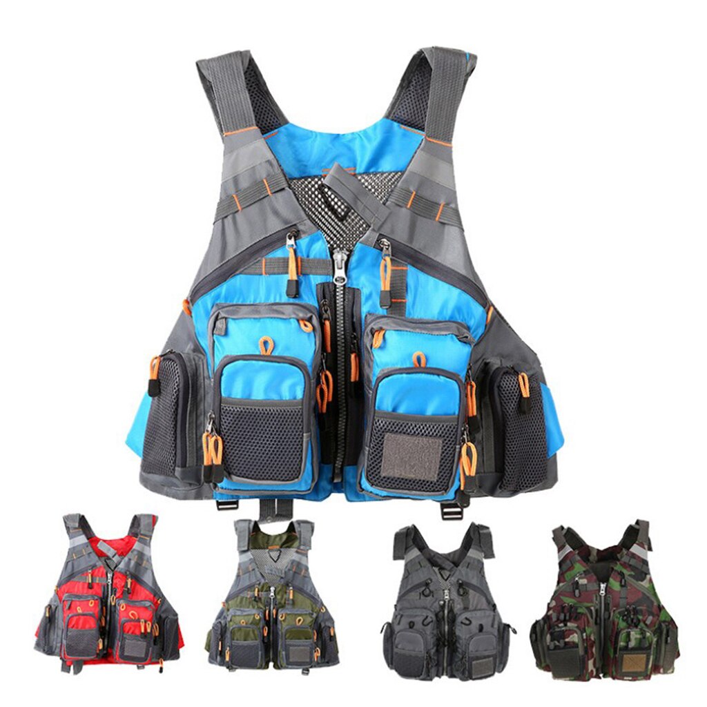 Chaleco de malla para pesca con mosca Multi-bolsillo, Chaleco de pesca con aparejos de trucha, chaleco de pesca para mujeres, hombres, pescador, fotógrafos, líderes