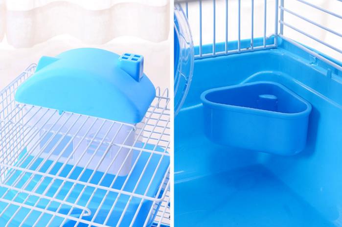 Hamster Cage Double-decker Castle Deluxe Villa Cage Hamster Cave Pet Cave