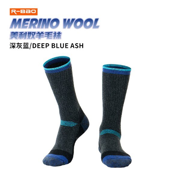 2 paare/los NEUE Sport Socken R-BAO RB3334 warm30 % Merino Wolle Männer Frauen Skifahren Socken draussen Klettern Wandern Socken: dunkel grau / M 35-39