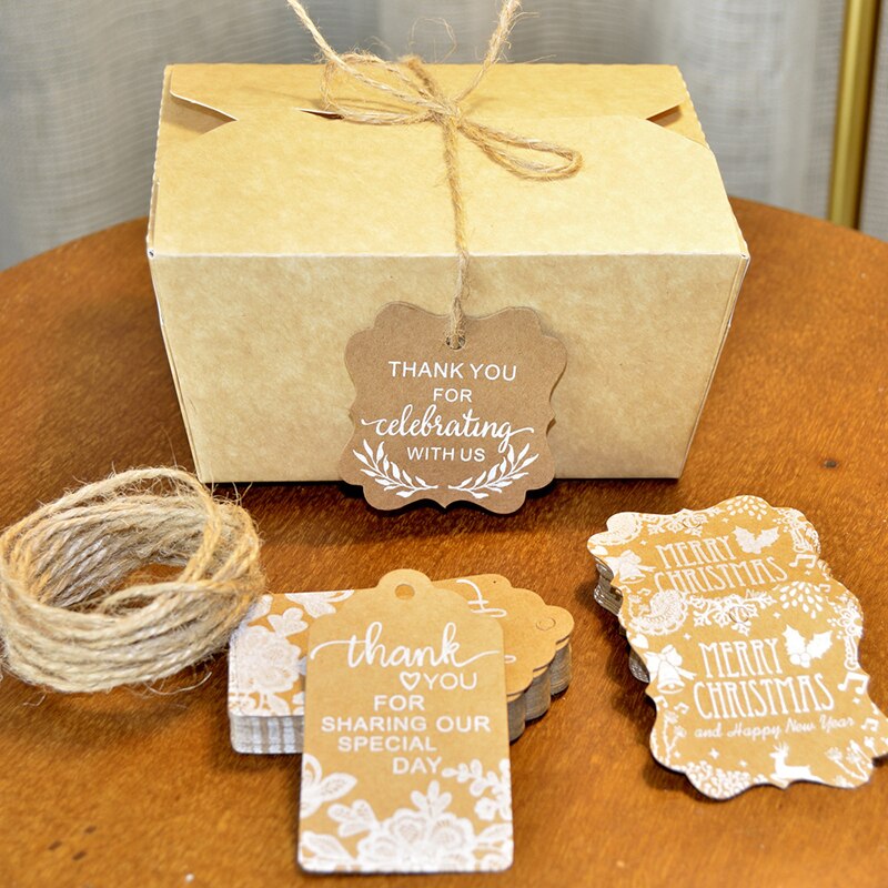 25 pièces Multi Style Kraft papier étiquettes bricolage artisanat à la main bouteille carte étiquette volante avec des étiquettes de corde emballage fournitures