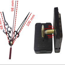 1 set wandklok Quartz Uurwerk Mechanisme Zwart en Rood Handen Repair Kit Tool Set 21mm schroef lengte