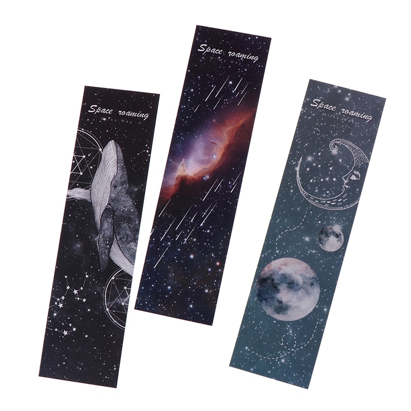 30pcs Roaming space Paper bookmarks Cartoon bookmarks for books/Share/book markers/tab for books/stationery Stationery card