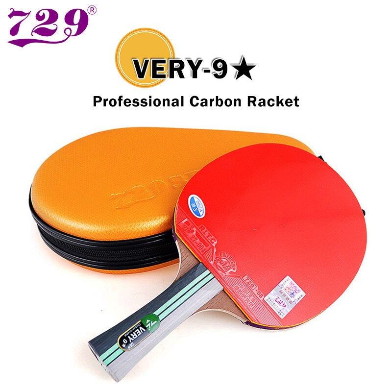729 Friendship Ping Pong Racket Very 7 8 9 Star Table Tennis Racket Carbon Quick Attack with Loop Blade