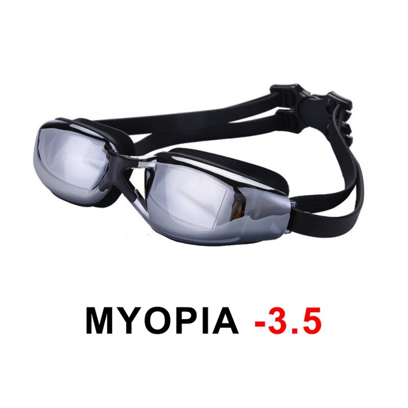 Swimming Glasses Myopia Women Men Anti Fog Silicone Waterproof Swim Pool Eyewear Optical Diving Goggles