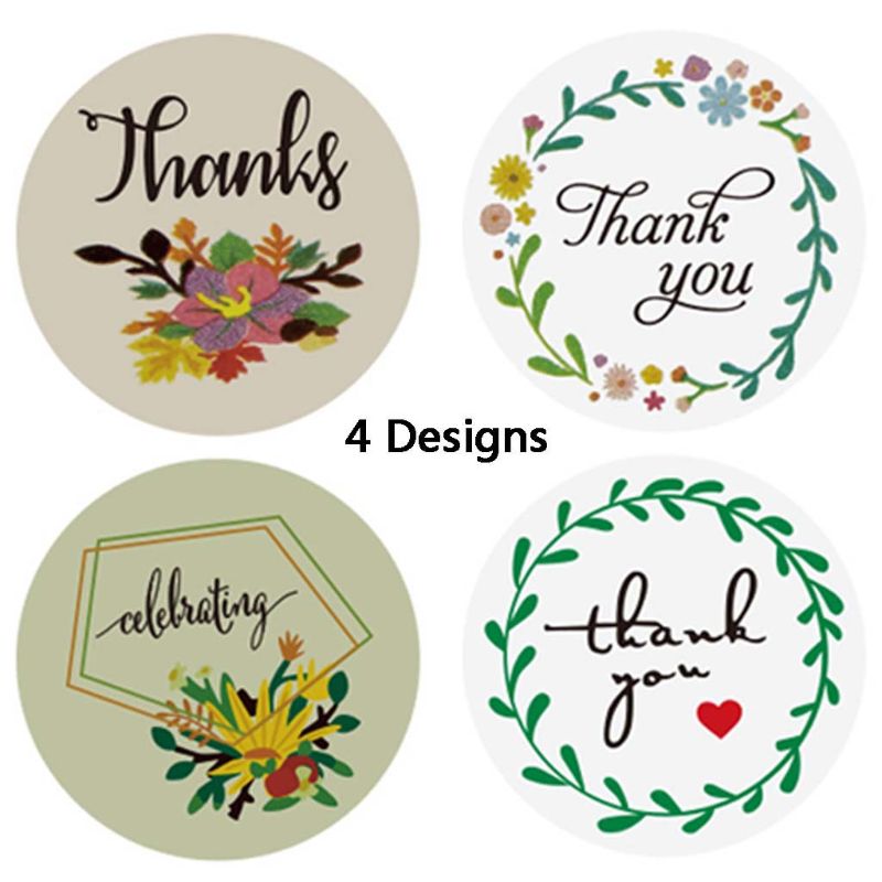 500 stuks/rol 8 kleuren stickers bruiloft verpakking handgemaakte envelop zegel label scrapbooking briefpapier sticker