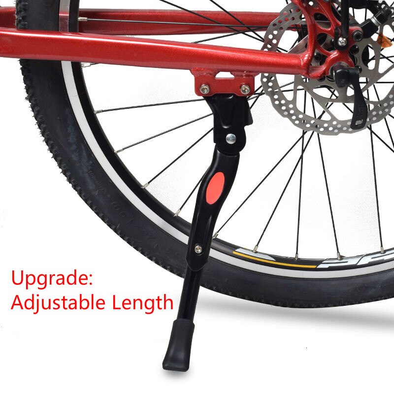 Adjustable Aluminum Bicycle Kickstand Parking Rack Bike Support Side Kick Stand Mountain Road Bike Cycling Accessories: Upgrade Version