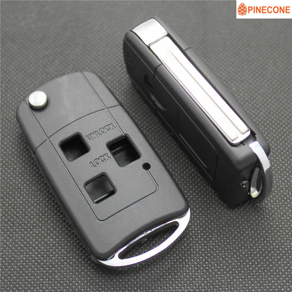 PINECONE Key Case for LEXUS IS GS ES LS RX IS200 RX300 Key 3 Buttons Uncut TOY40 Blade Modified Remote Blank Key Shel Fob