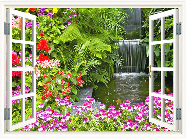 HUACAN peinture par numéros fenêtre paysage dessin sur toile peint à la main Art photo Kits bricolage décoration de la maison: SZHC1-2601