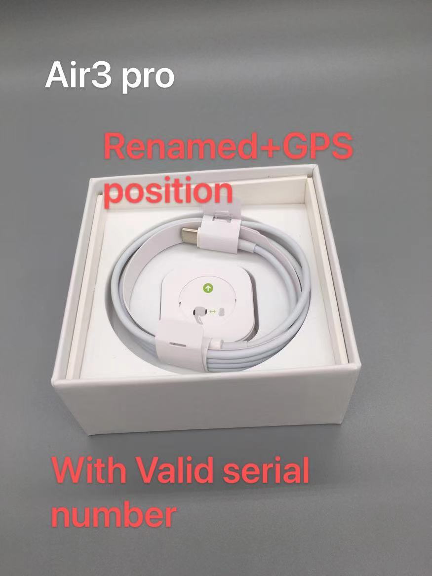 Válido número de série ap3 ar pro geração de carregamento sem fio bluetooth fones de ouvido 3 ap2 2nd geração h1 chip