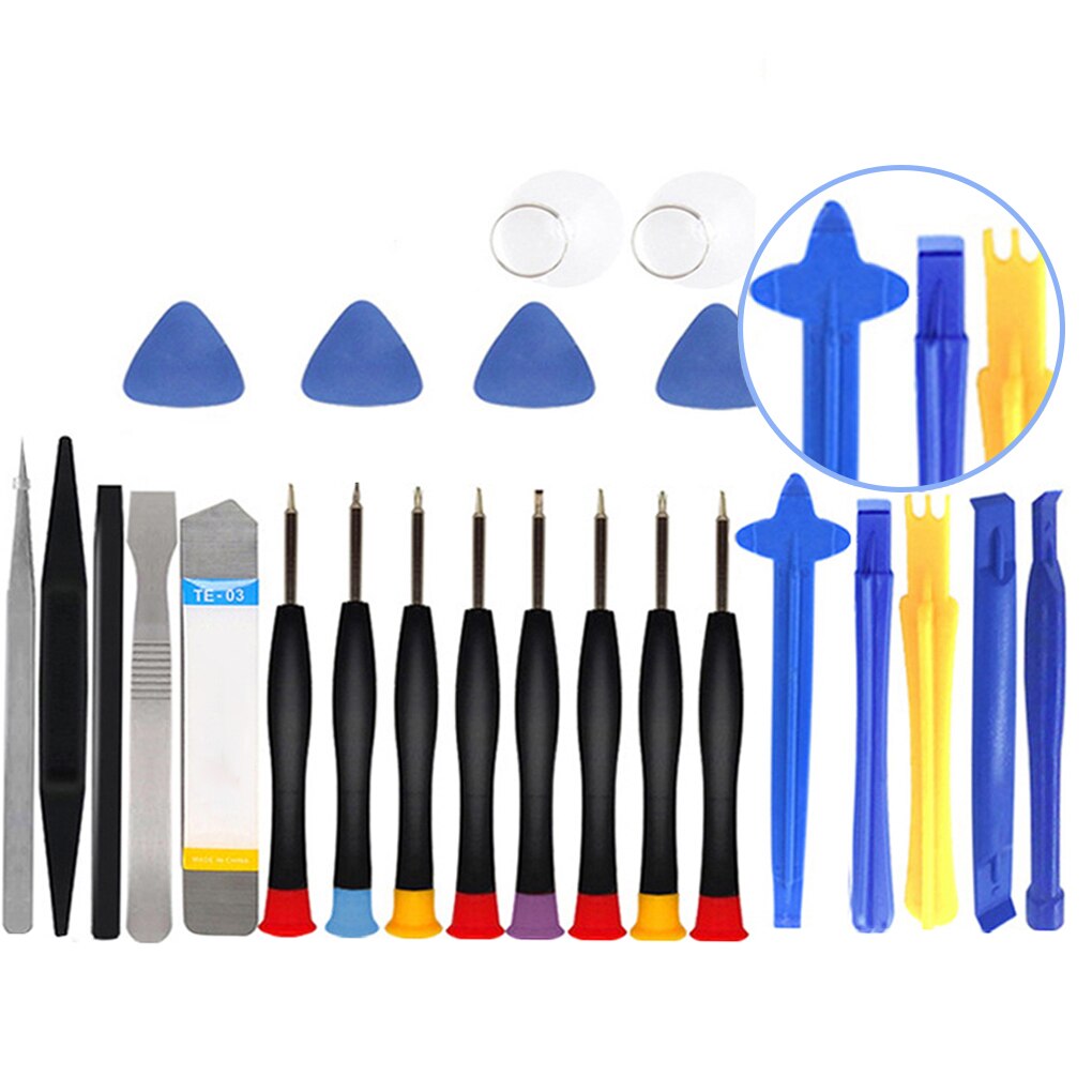 Kit d'outils de réparation de téléphone portable, kit d'outils de réparation de téléphone portable, ouverture de l'écran du Smartphone, démontage du boîtier, tournevis, 22 pièces/ensemble