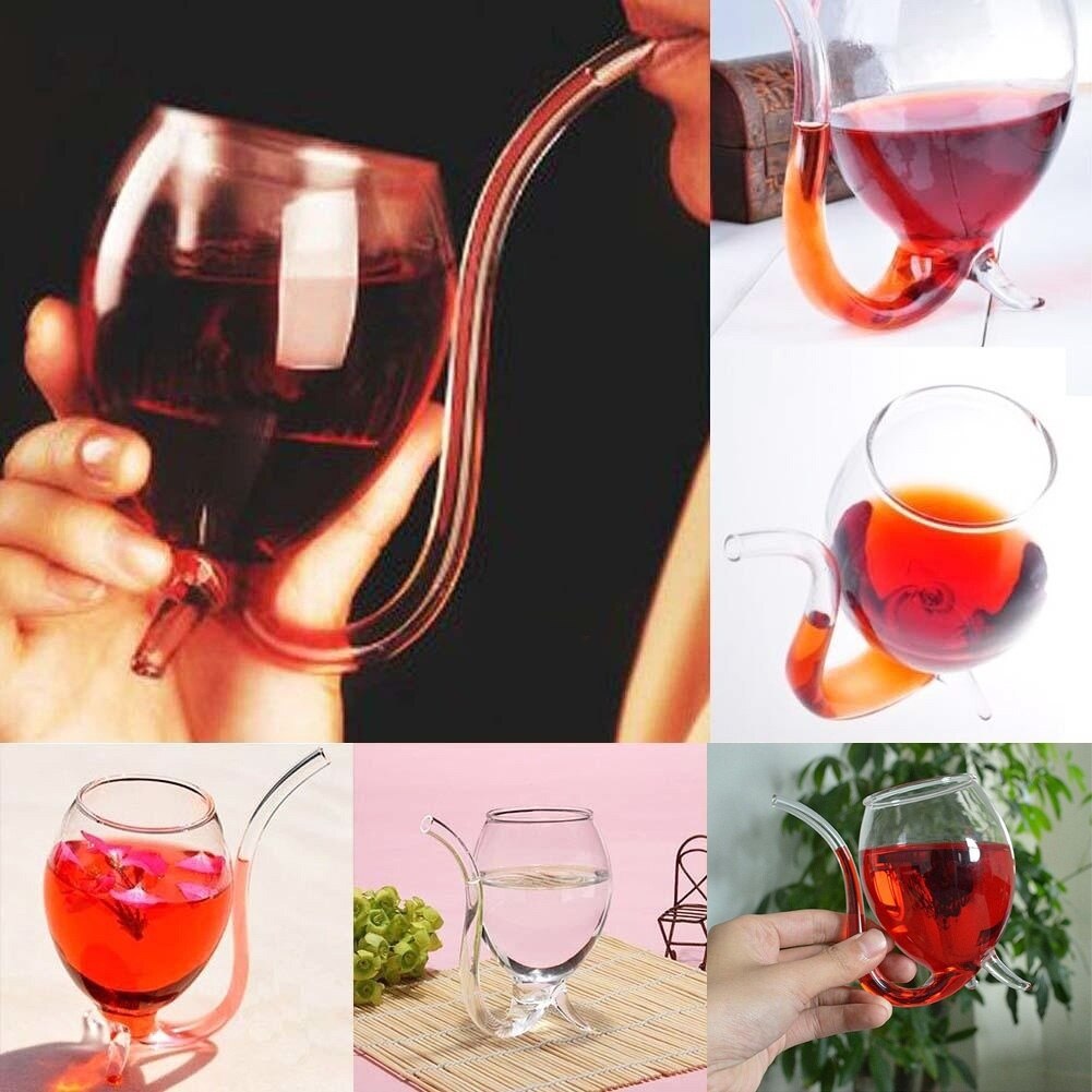 Caneca de vinho copo de vidro copo de vinho especial com bico alta qualidade 300ml caneca de vinho tinto elegante claro presente festa suco do diabo