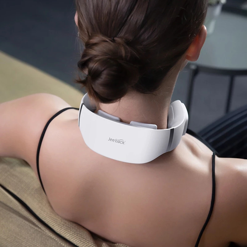 Xiaomi-masajeador eléctrico Mijia Jeeback G3 para cuello, masajeador TENS de pulso para aliviar el dolor de piernas, vibrador de 4 cabezales, herramientas de masaje Cervical con calefacción