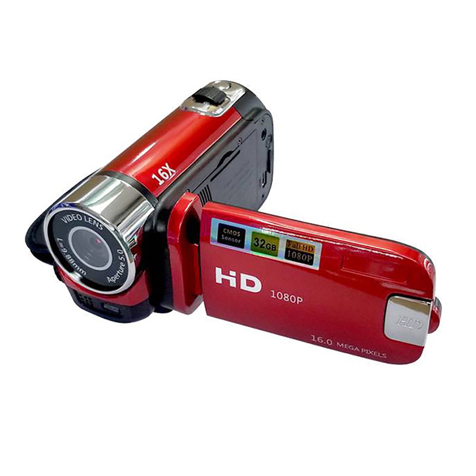 Draagbare Video Camera Camcorder Fotografie Digitale Full Hd 1080P Camcorders Lcd-scherm Voor Video NC99: Red UK Plug