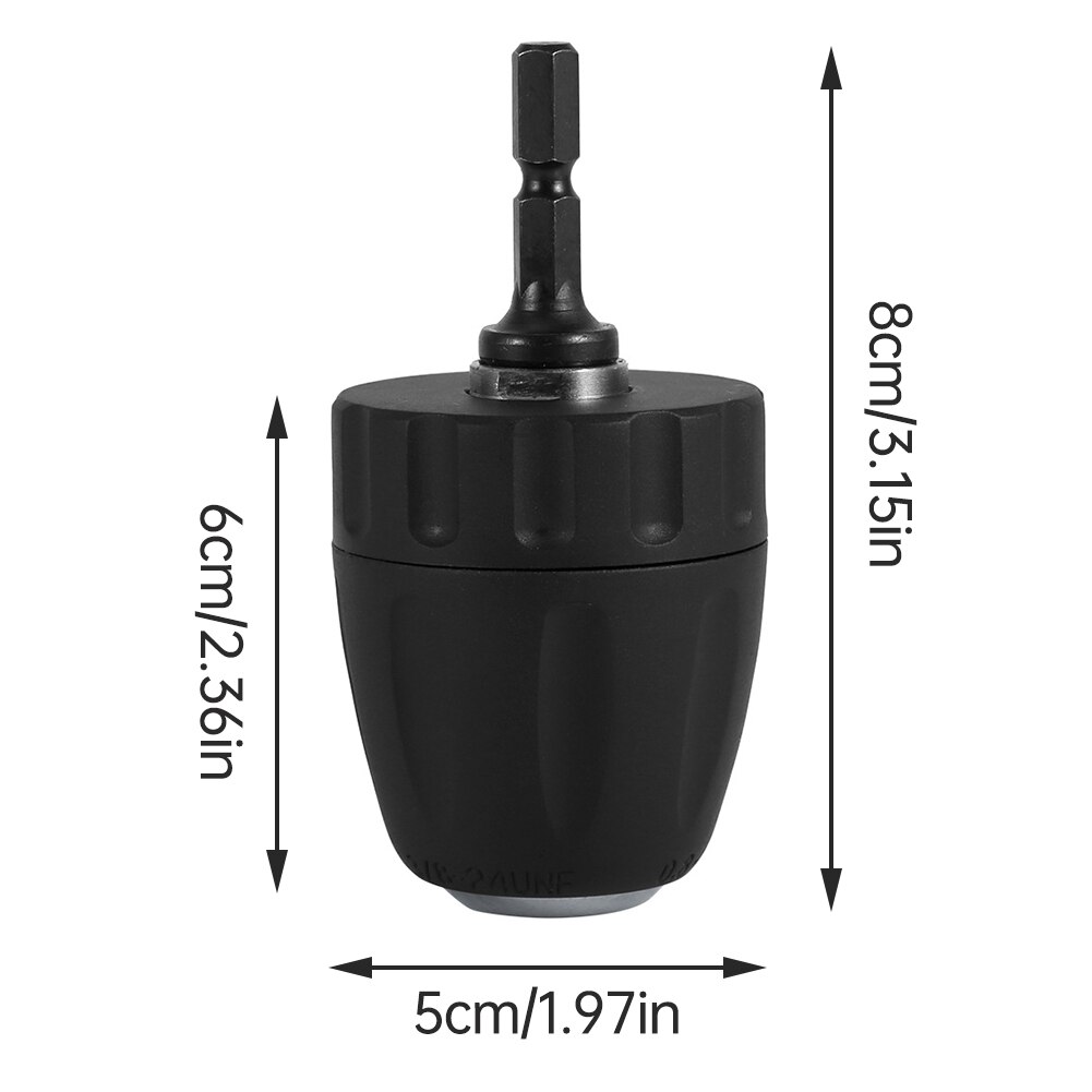 Keyless Drill Chuck Adaptor 10mm Heavy Duty Quick Release Screwdriver To Drill Conversion Tool With Hex Shank Heavy Duty Tool