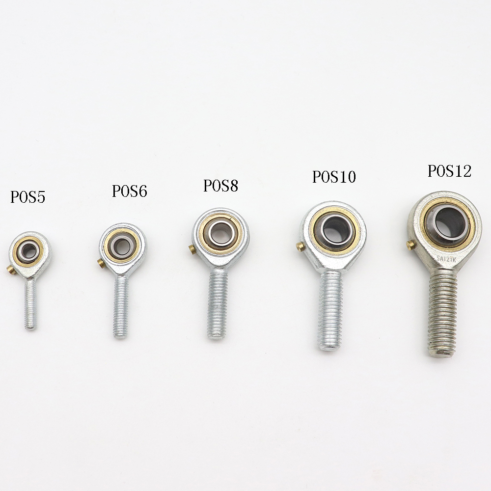 Fiskeøye stangender lager utvendig gjenge pos 5mm 6mm 8mm 10mm 12mm 14mm kuleledd høyre fiskeøye gjengede kulelager