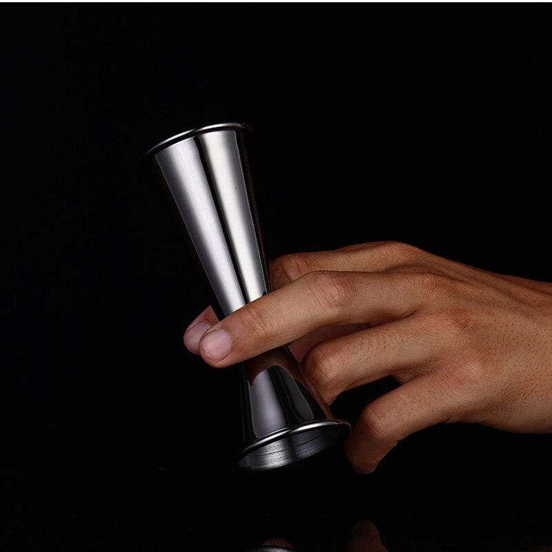 Stainless Steel Double-head Measuring Cup Pouring Measure for Home Hotel Bar Supplies