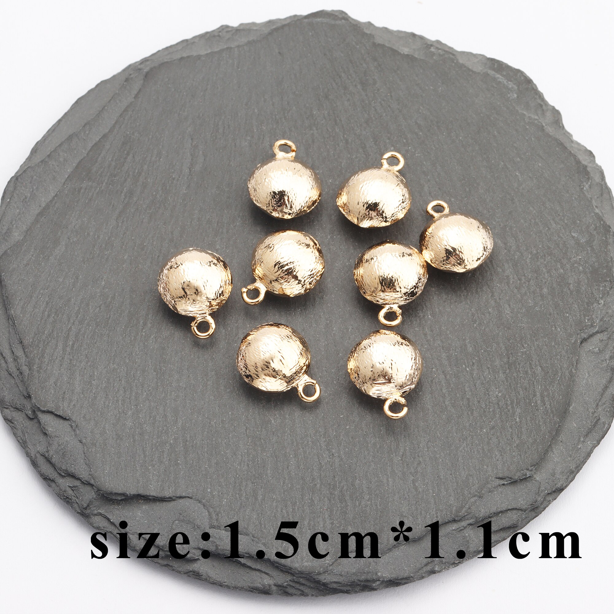 GUFEATHER M830, schmuck zubehör, 18k gold überzogen, 0,3 mikrometer, diy anhänger, hand gemacht, schmuck machen, diy ohrringe, 10 teile/los