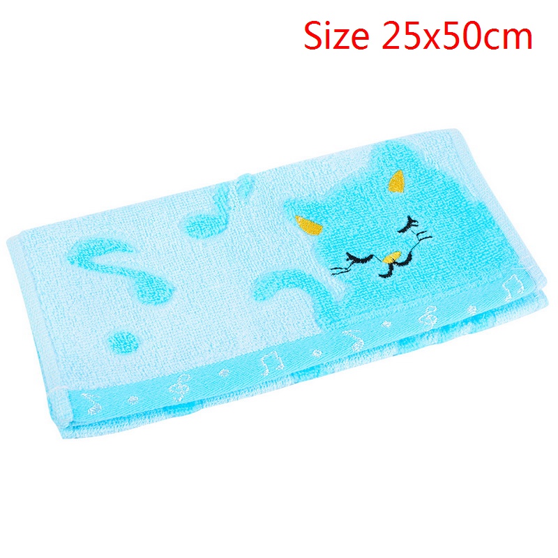 Toalha de banho absorvente urijk, toalha de algodão absorvente de 32 fios em 4 cores para adultos macio e macio: B-blue