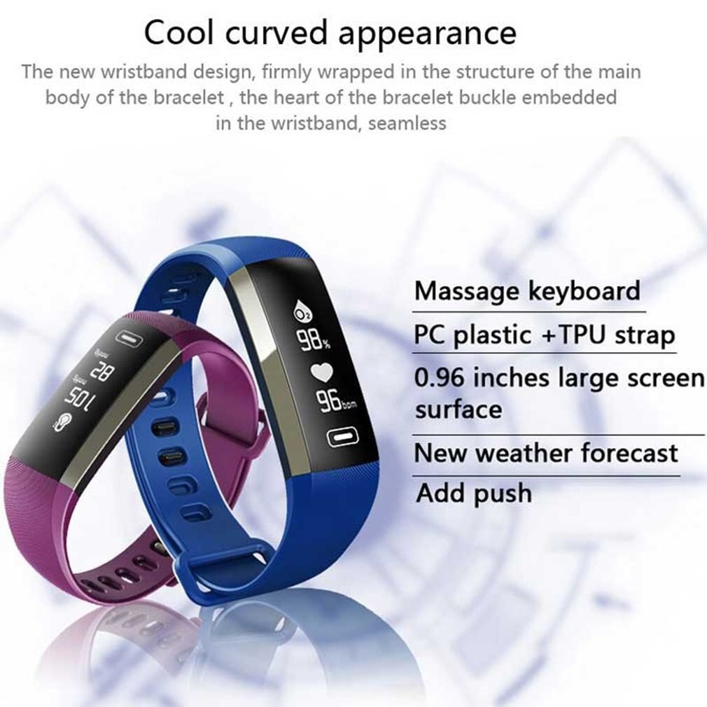 M2 Smart Wrist Watch Camera Heart Rate Bracelet SMS Reminder Waterproof Sports Watch