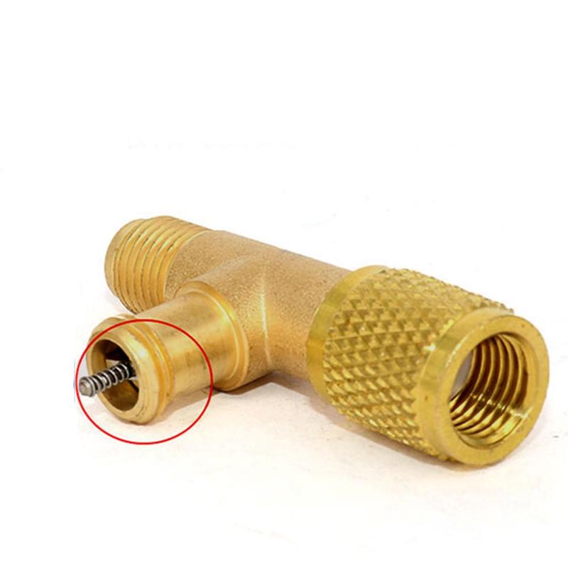 Refrigerant Exhaust Valve Bleed Valve Full Copper Quick Air Exclusion Valve Release Gauge Pressure Valve Fluorine Pipe Exha J4H9