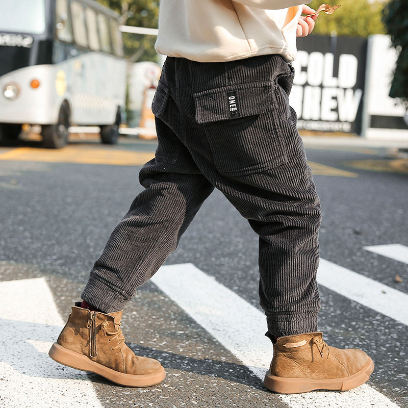 Pantalones de algodón para niños y adolescentes, pantalón cálido de invierno para niños y niñas, pantalones de lana para la escuela, ropa informal para niñas de 3 a 12 años